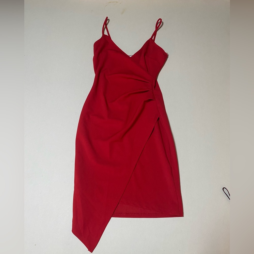 Charlotte Russe Asymmetrical Red Dress